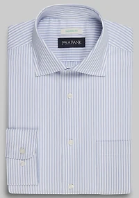 Men's Jos. A. Bank Tailored Fit Spread Collar Stripe Dress Shirt at Jos. A. Bank, Blue