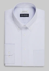 Men's Jos. A. Bank Traditional Fit Button-Down Collar Check Dress Shirt at Jos. A. Bank, Purple