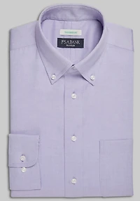 Men's Traveler Collection Tailored Fit Button-Down Collar Solid Dress Shirt at Jos. A. Bank, Dark Purple