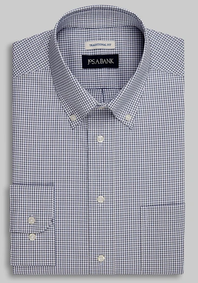 Men's Jos. A. Bank Traditional Fit Check Dress Shirt at Jos. A. Bank, Grey
