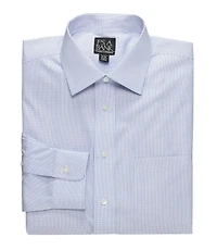 Men's Big & Tall Traveler® Collection Tailored Fit Dress Shirt at Jos. A. Bank, Blue