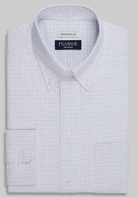 Men's Traveler Collection Traditional Fit Button-Down Collar Tattersall Dress Shirt at Jos. A. Bank, Purple