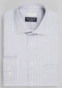 Men's Traveler Collection Tailored Fit Spread Collar Check Dress Shirt at Jos. A. Bank, Pink