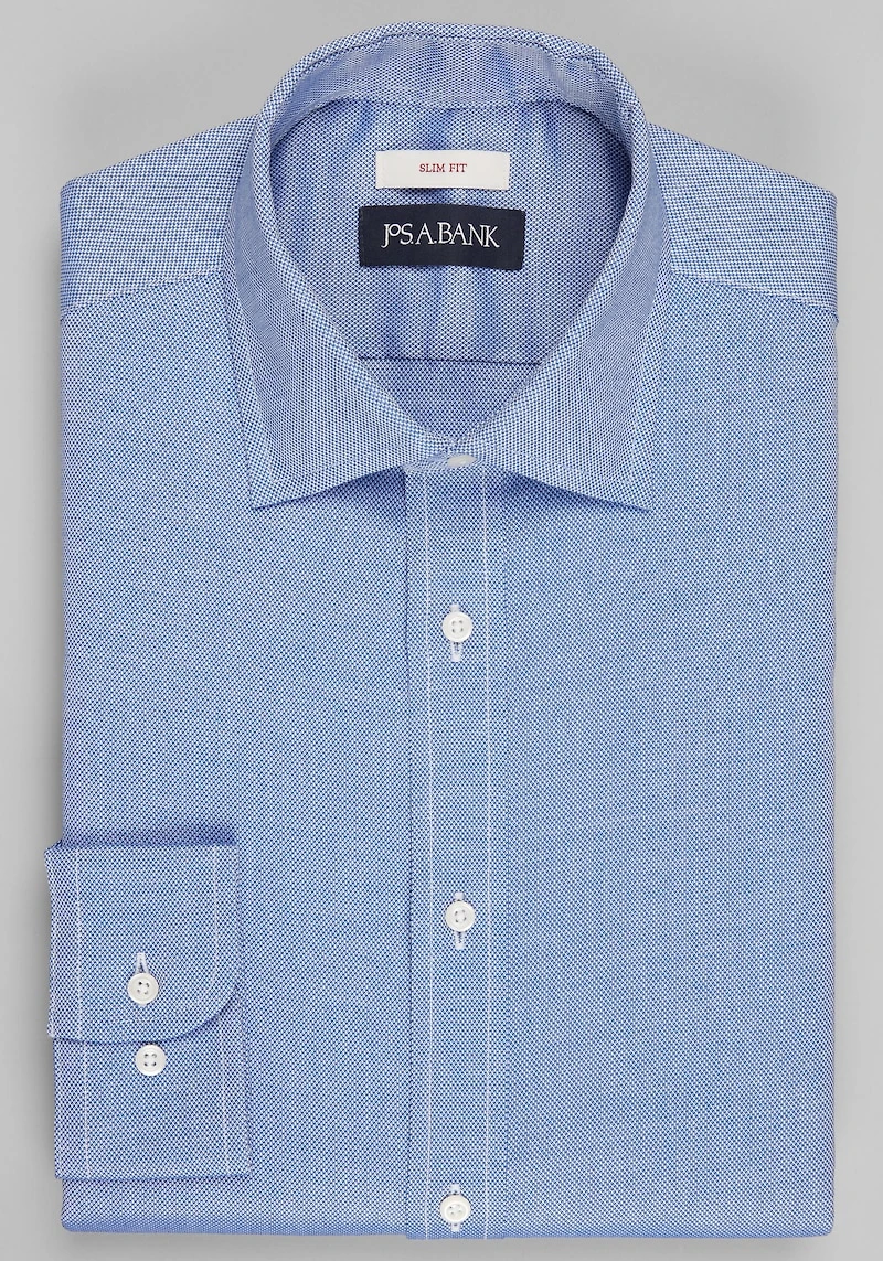 Men's Jos. A. Bank Slim Fit Oxford Dress Shirt at Jos. A. Bank, Blue