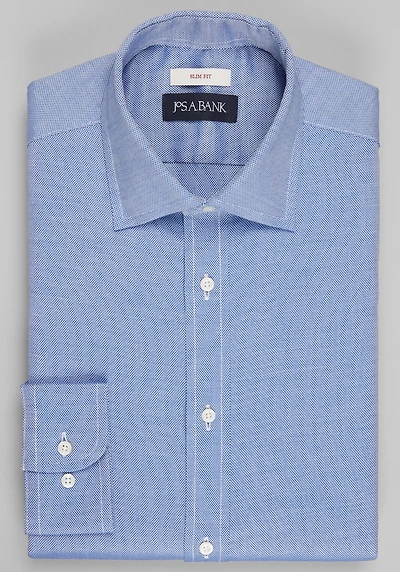 Men's Jos. A. Bank Slim Fit Oxford Dress Shirt at Jos. A. Bank, Blue