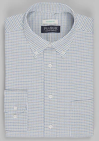 Men's Jos. A. Bank Tailored Fit Tattersall Check Dress Shirt at Jos. A. Bank, Green