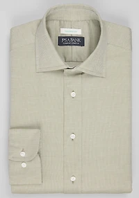 Men's Jos. A. Bank Tailored Fit Spread Collar Oxford Solid Dress Shirt at Jos. A. Bank, Green