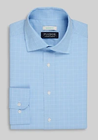 Men's Jos. A. Bank Tailored Fit Offset Grid Dress Shirt at Jos. A. Bank, Blue