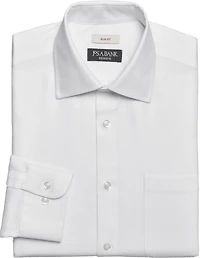 Men's Reserve Collection Slim Fit Spread Collar Herringbone Dress Shirt at Jos. A. Bank, Cream/White