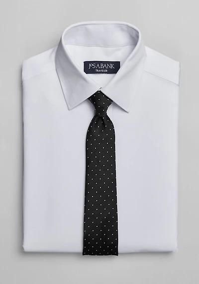 Traveler Collection Boys Dress Shirt & Tie Set at Jos. A. Bank, Cream/White