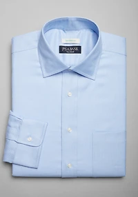 Men's Traveler Collection Tailored Fit Spread Collar Honeycomb Texture Dress Shirt at Jos. A. Bank, Blue,