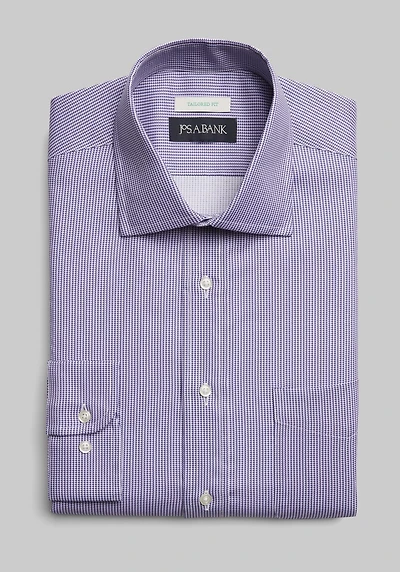 Men's Big & Tall Jos. A. Bank Tailored Fit Houndstooth Print Dress Shirt Big & Tall at Jos. A. Bank, Lavender/Purple