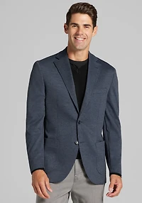 Men's Jos. A. Bank Tailored Fit Houndstooth Soft Jacket at Jos. A. Bank, Blue/Navy