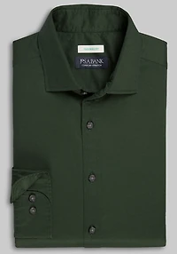 Men's Jos. A. Bank Tailored Fit Solid Twill Casual Shirt at Jos. A. Bank, Dark Green