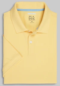 Men's Jos. A. Bank Tailored Fit Comfort Stretch Pique Polo at Jos. A. Bank, Yellow