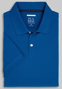 Men's Jos. A. Bank Tailored Fit Comfort Stretch Pique Polo at Jos. A. Bank, Blue
