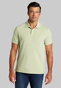 Men's Jos. A. Bank Tailored Fit Pique Comfort Stretch Polo at Jos. A. Bank, Green/Lime