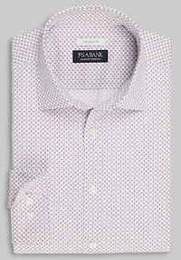 Men's Big & Tall Jos. A. Bank Tailored Fit Boxed Dots Casual Shirt at Jos. A. Bank, Burgundy