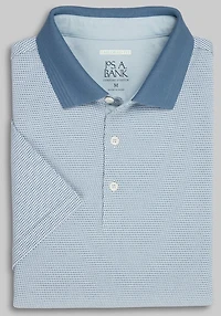 Men's Jos. A. Bank Tailored Fit Jacquard Polo Shirt at Jos. A. Bank, Cashmere Blue