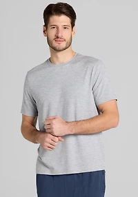 Men's Traveler® COOLMOTION Tailored Fit Crew Neck T-Shirt at Jos. A. Bank, Grey