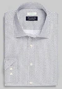 Men's Jos. A. Bank Tailored Fit North Star Long Sleeve Casual Shirt at Jos. A. Bank, Cream/White