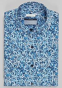 Men's Traveler® Collection Tailored Fit Liberty Floral 4-Way Stretch Casual Shirt at Jos. A. Bank, Blue