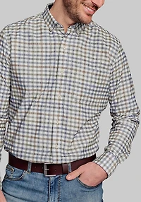 Men's Johnston & Murphy Tailored Fit Corduroy Casual Shirt at Jos. A. Bank, Cream/Ivory/White