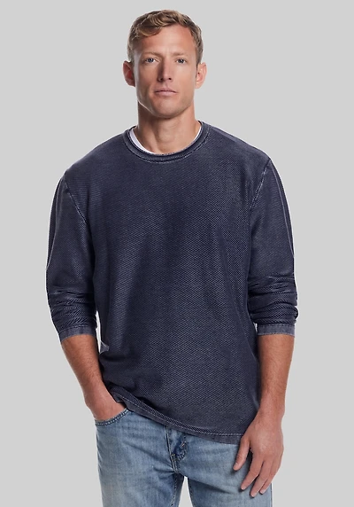Men's Weatherproof Vintage Traditional Fit Twill Stonewash Sweater at Jos. A. Bank, Blue,