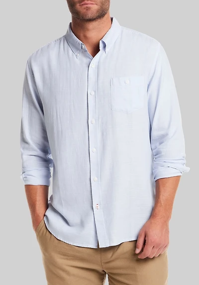 Men's Weatherproof Vintage Traditional Fit Country Twill Button Down Shirt at Jos. A. Bank, Light Blue