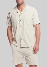 Men's Weatherproof Vintage Traditional Fit Corduroy Cabana Shirt at Jos. A. Bank, Cream/White