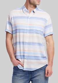 Men's Weatherproof Vintage Traditional Fit Striped Country Twill Shirt at Jos. A. Bank, Light Blue