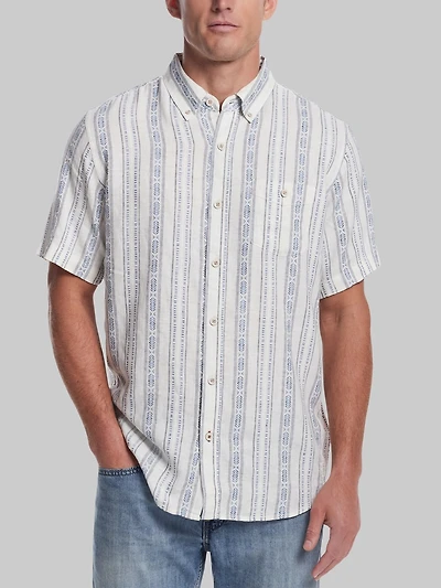 Men's Weatherproof Vintage Traditional Fit Aztec Dobby Shirt at Jos. A. Bank, Blue