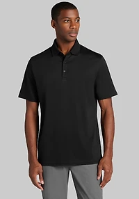 Men's Jos. A. Bank Traditional Fit Liquid Cotton Interlock Polo at Jos. A. Bank, Black