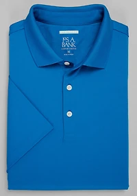Men's Jos. A. Bank Tailored Fit Interlock Polo Shirt at Jos. A. Bank, Directoire Blue