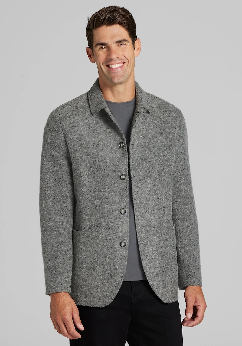 Men's Jos. A. Bank Knit Hybrid Jacket at Jos. A. Bank, Grey