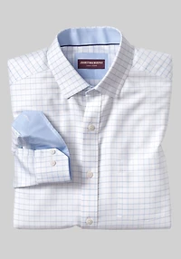 Men's Johnston & Murphy Tailored Fit Non-Iron Cotton Casual Shirt at Jos. A. Bank, Cream/White