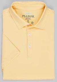 Men's Traveler® Collection Tailored Fit Performance Polo at Jos. A. Bank, Golden Haze/Yellow