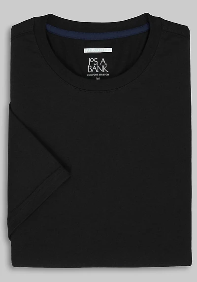 Men's Jos. A. Bank Tailored Fit Jersey Tee at Jos. A. Bank, Jet Black