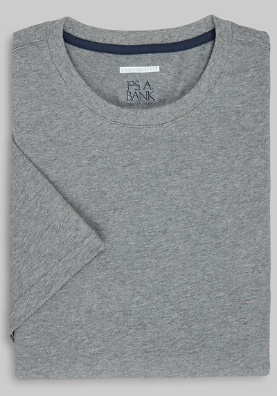 Men's Jos. A. Bank Tailored Fit Jersey Tee at Jos. A. Bank, Grey Heather