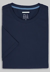 Men's Jos. A. Bank Tailored Fit Jersey Tee at Jos. A. Bank, Black Iris/Blue
