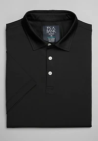 Men's Traveler Performance Tailored Fit Polo at Jos. A. Bank, Jet Black