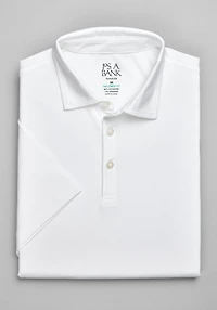 Men's Traveler Performance Tailored Fit Polo at Jos. A. Bank, Bright White/Cream/White