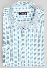 Men's Jos. A. Bank Tailored Fit Stacked Boxes Casual Shirt at Jos. A. Bank, Multi/Teal
