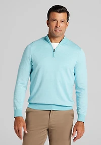 Men's Jos. A. Bank Tailored Fit Textured Sweater at Jos. A. Bank, Atomizer/Blue