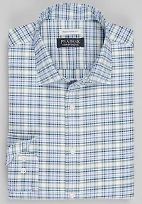 Men's Jos. A. Bank Traditional Fit Large Check Casual Shirt at Jos. A. Bank, Green/Olive