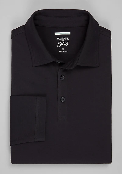 Men's 1905 Collection Tailored Fit Polo Shirt at Jos. A. Bank, Jet Black
