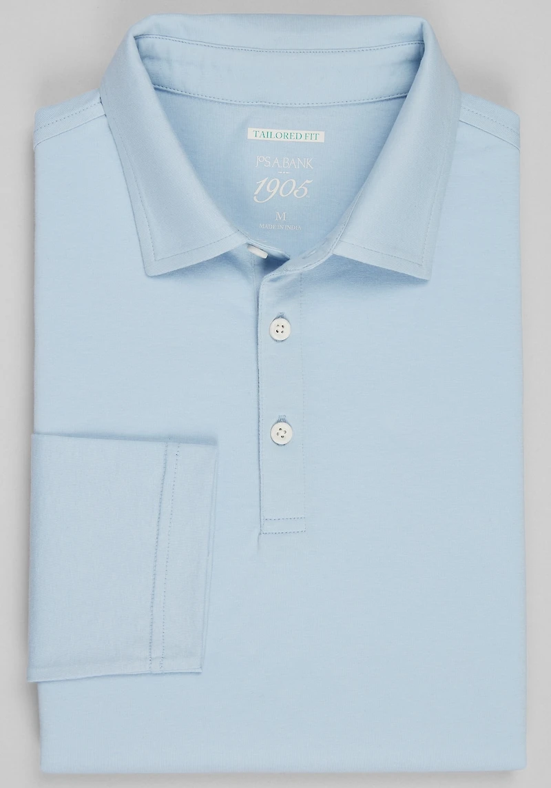 Men's 1905 Collection Tailored Fit Polo Shirt at Jos. A. Bank, Cashmere Blue,