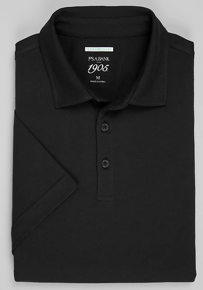 Men's 1905 Collection Tailored Fit Polo Shirt at Jos. A. Bank, Jet Black