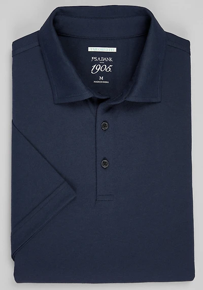 Men's 1905 Collection Tailored Fit Polo Shirt at Jos. A. Bank, Blue/Navy Blazer