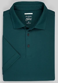 Men's 1905 Collection Tailored Fit Polo Shirt at Jos. A. Bank, Green/Ponderosa Pine